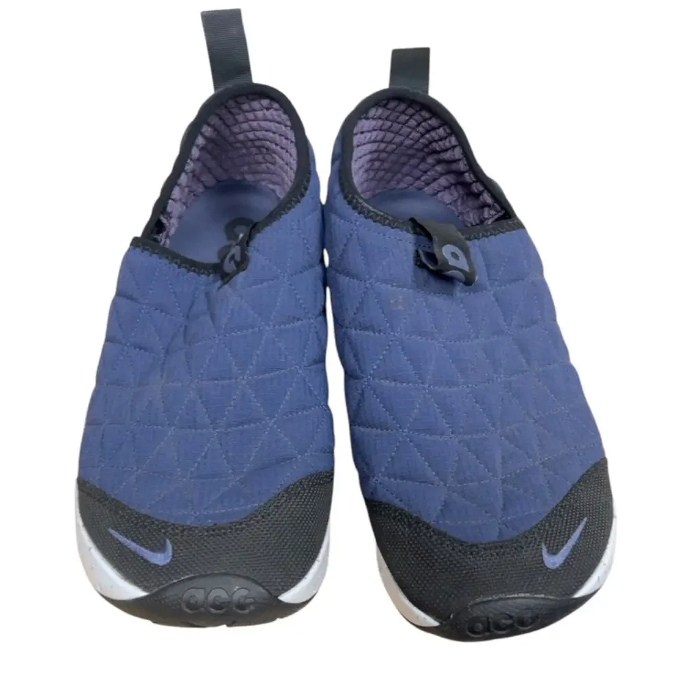 Nike ACG Moc 3.0 Men’s 9 Women’s 10.5 Navy Blue Quilted Slip On CJ1302-400